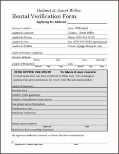 Consent To Background Check Form Tenant