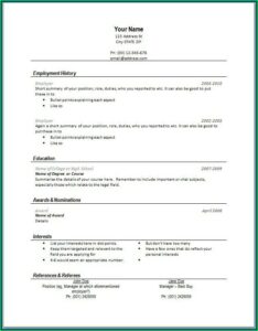Create A Quick Resume For Free