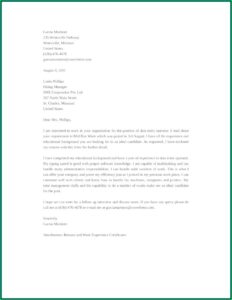 Creating A Resume Cover Letter Sample