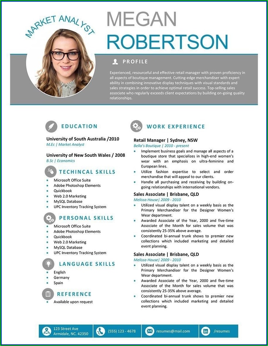 Curriculum Vitae Cv Template Word Free Download