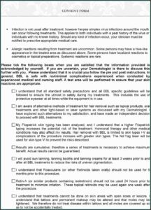 Cutera Laser Hair Removal Consent Forms