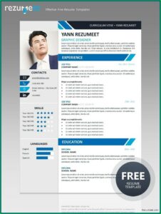 Cv Resume Template Free Word