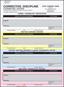 Daycare Discipline Forms