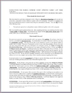 Divorce Filing In Florida