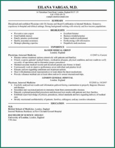 Doctor Resume Template