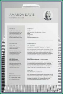 Downloadable Editable Resume Template