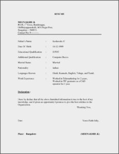 Downloadable Resume Samples Pdf