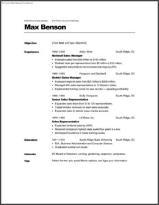 Downloadable Resume Templates For Mac