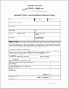 Drywall Contract Sample