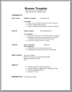 Easy To Use Resume Templates