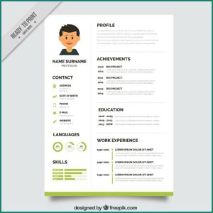 Editable Resume Format Download