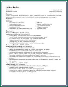 Electrical Engineer Resume Template Microsoft Word