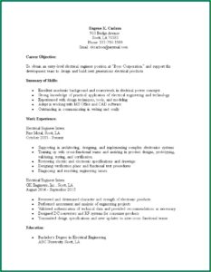 Electrical Engineering Resume Template