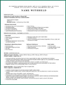 Example Of Marketing Resumes