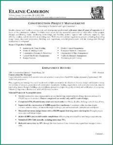 Examples Of A Project Manager Resume