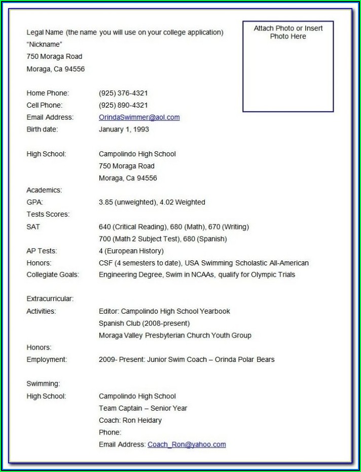 Examples Of Best Resume Format