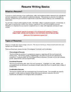 Examples Of Functional Resume Format