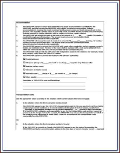 Family Caregiver Contract Example