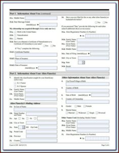 Fiance Visa Form