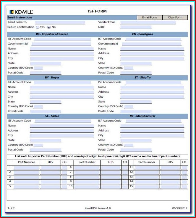 File Isf Form Online