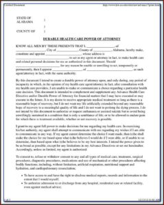 Florida Durable Power Of Attorney Form Florida Bar