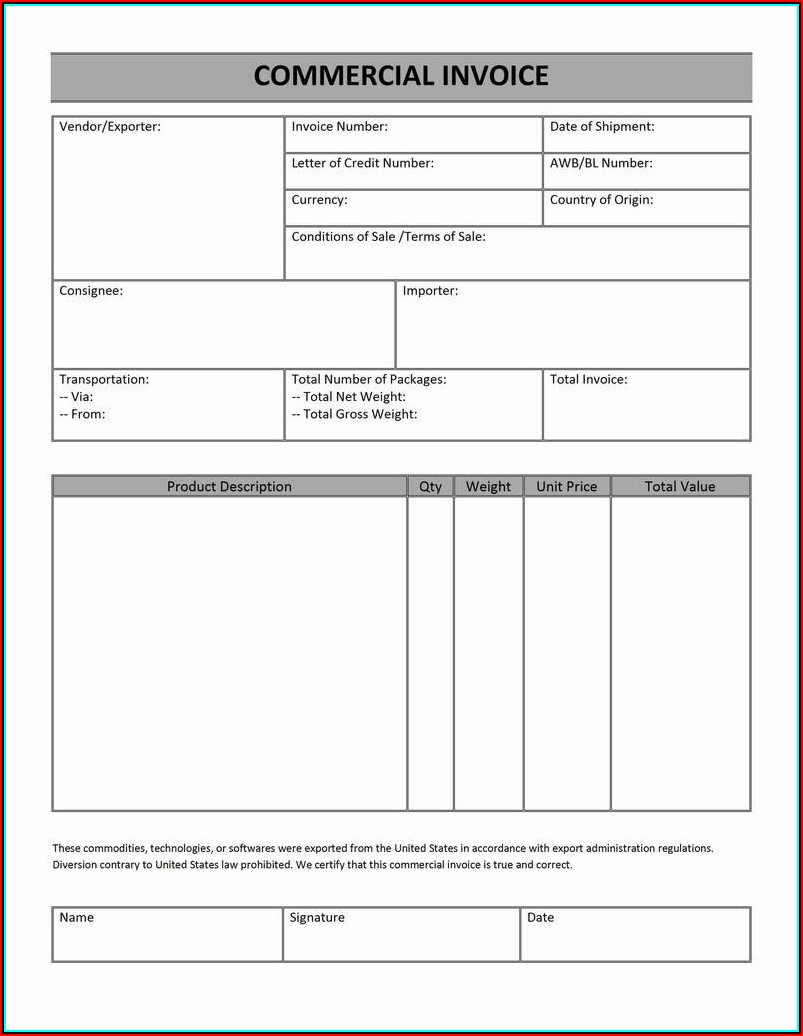 Form 1096 Template Free