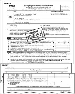 Form 2290 Instructions July 2017