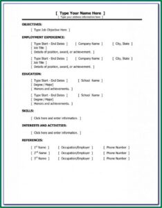 Format Of Resume For Nurses Fresher
