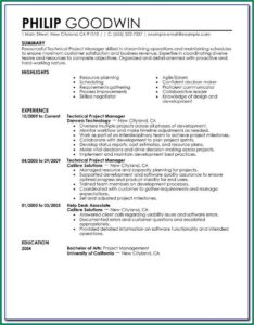 Free Business Resume Template 2018