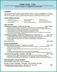 Free Cna Resume Template