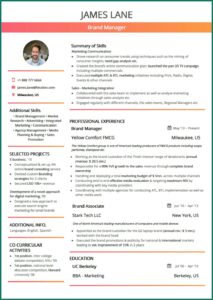 Free Combination Resume Template 2018