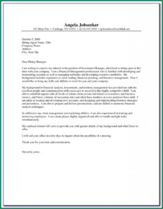 Free Cover Letter Template For Resume In Word
