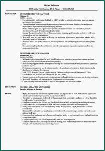 Free Customer Service Manager Resume Templates