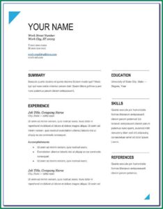 Free Download Creative Resume Templates Microsoft Word