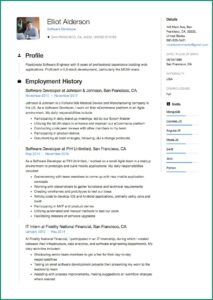 Free Download Sample Resume For Software Engineer