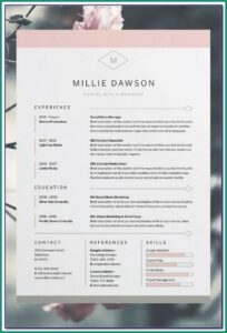 Free Editable Creative Resume Templates Word