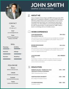 Free Editable Resume Template