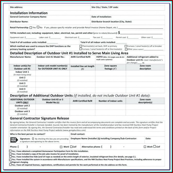 Free Electrical Invoice Forms
