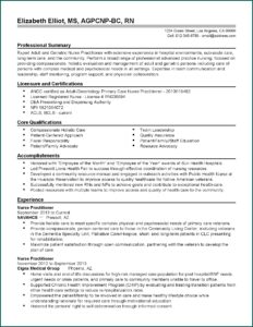 Free Entry Level Nurse Practitioner Resume Template