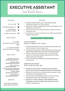 Free Executive Assistant Resume Templates