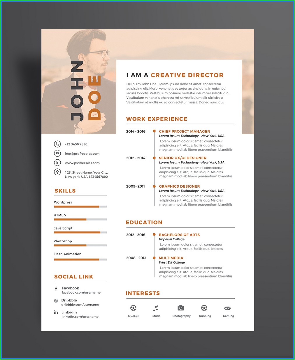 Free Executive Cv Template