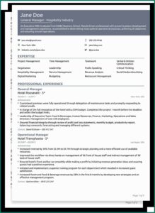 Free Functional Resume Templates 2019