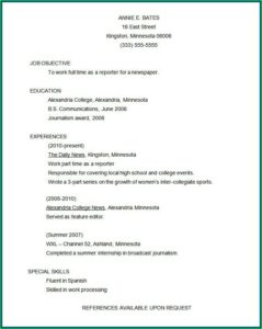 Free Functional Resume Templates Download