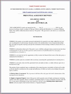 Free Georgia Prenuptial Agreement Form