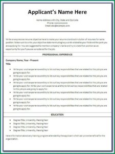 Free Nursing Resumes Templates