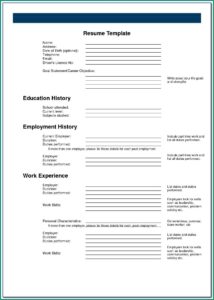 Free Plain Text Resume Builder