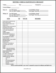 Free Pre Post Trip Inspection Forms