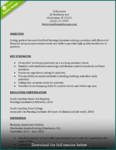 Free Printable Cna Resume