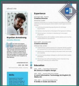 Free Printable Resume Templates 2019
