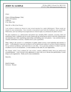Free Printable Sample Cover Letters For Resumes